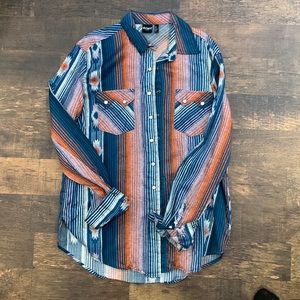 Cruel pearl snap, Size Small